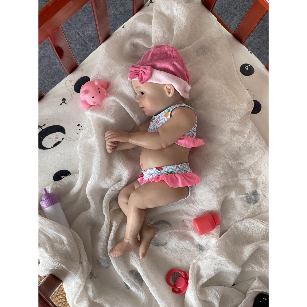 Catdoll full Silicone 42cm Baby Doll, reborn baby