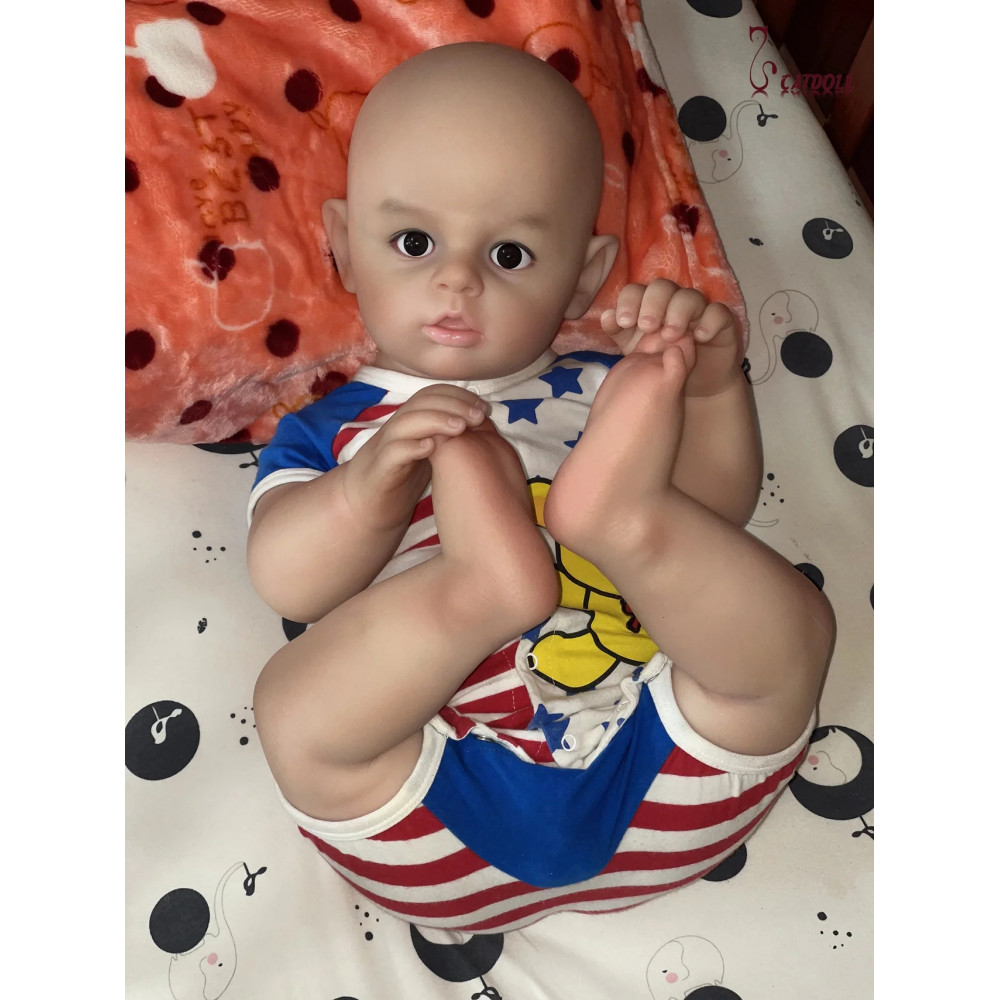 Catdoll full Silicone 66cm Baby Boy Doll, reborn baby