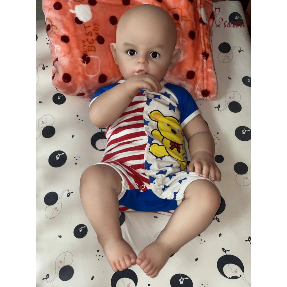 Catdoll full Silicone 66cm Baby Boy Doll, reborn baby