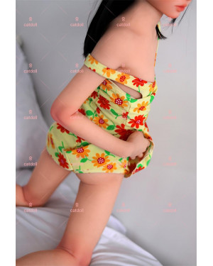 Catdoll 128cm Lola flat chest tpe doll EVO skeleton
