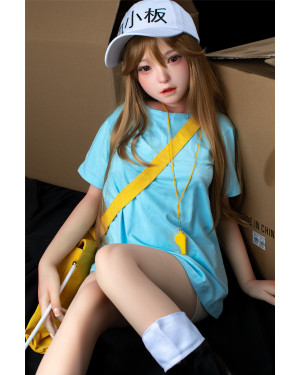 FUDOLL 140cm B cup J008 Kanna TPE Body+Silicone Head Sex Doll 