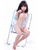 FUDOLL 145cm A J008 Kanna TPE Body+Silicone Head Sex Doll 