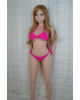 SAF Piper Doll Full Body Silicone 80cm ELF Seamless Doll white skin& pink white skin