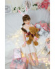 ZELEX 100cm GB33-1 Head Flat Chest Realistic Doll Full Body silicone
