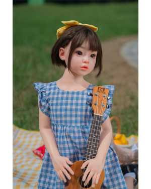 ZELEX 110cm GB58-1 Head Flat Chest Realistic Doll Full Body silicone