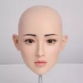 hard silicone head (better to do implant hair, no oral hole) 