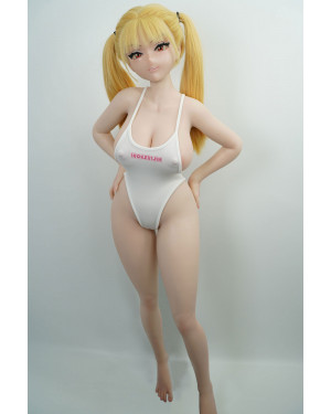 Irokebijin 90cm Silicone Abby with White Swimsuit