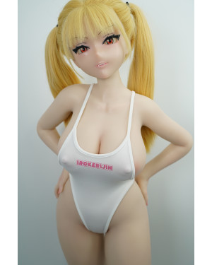 Irokebijin 90cm Silicone Abby with White Swimsuit