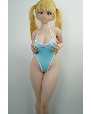 Stock in US Irokebijin 90cm Silicone Akane with Blue Swimsuit