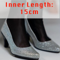 silver high heels  + $80.00 